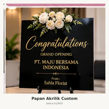 Papan Bunga Akrilik Jakal